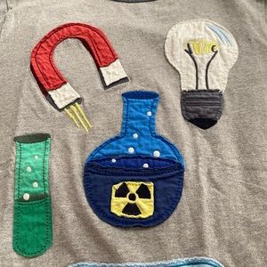 HTF Mini Boden Science Appliqué Tee